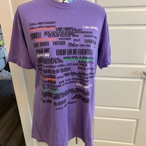 Graphic Short Sleeve Tee - Purple - Unbranded